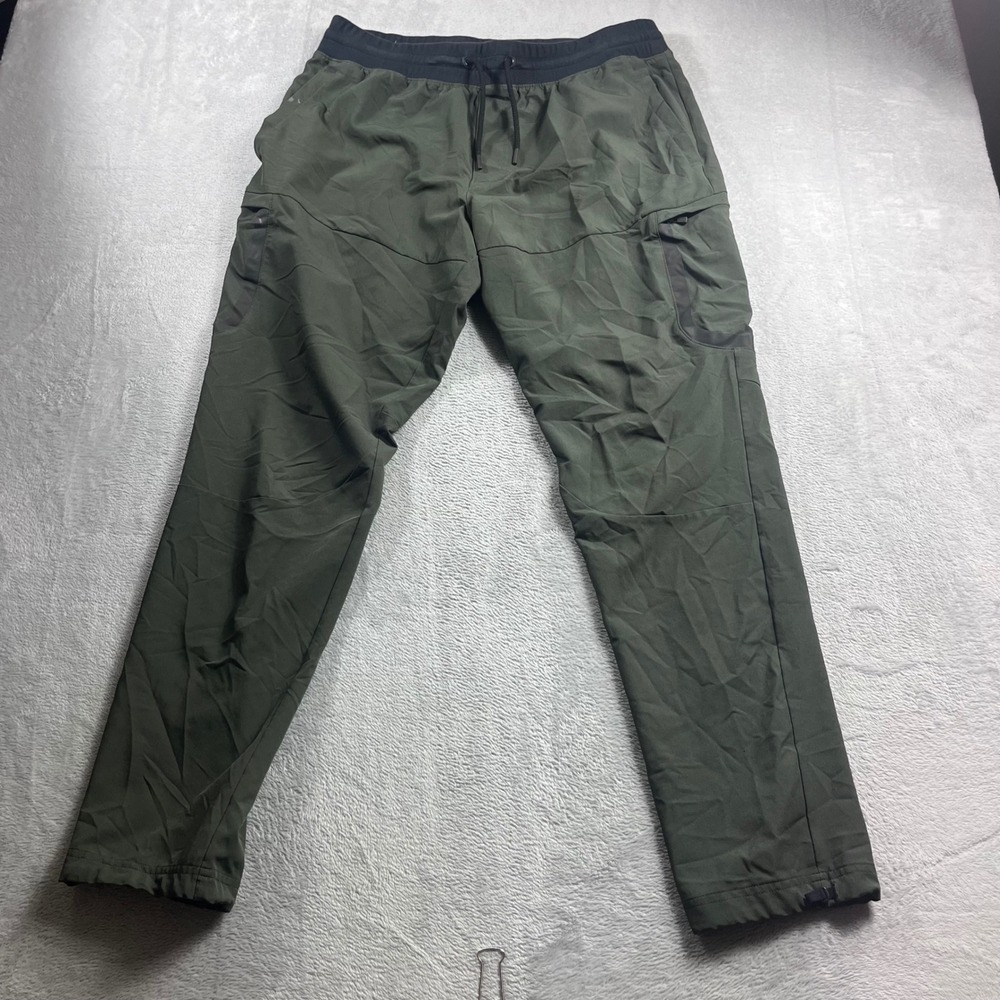 Under Armour Mens XL Elite Sportstyle Cargo Joggers Olive Green Fitted Pants